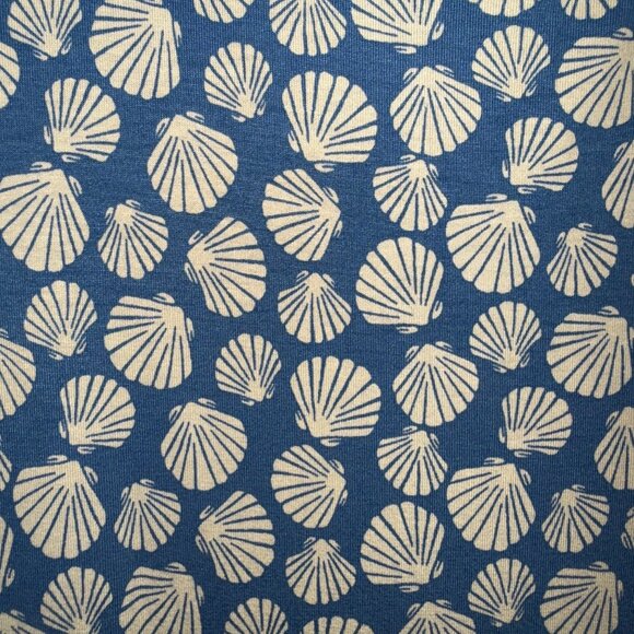 Hobbs London Blue & White Shell Print Sleeveless Dress Womens Size 14 - Picture 4 of 8